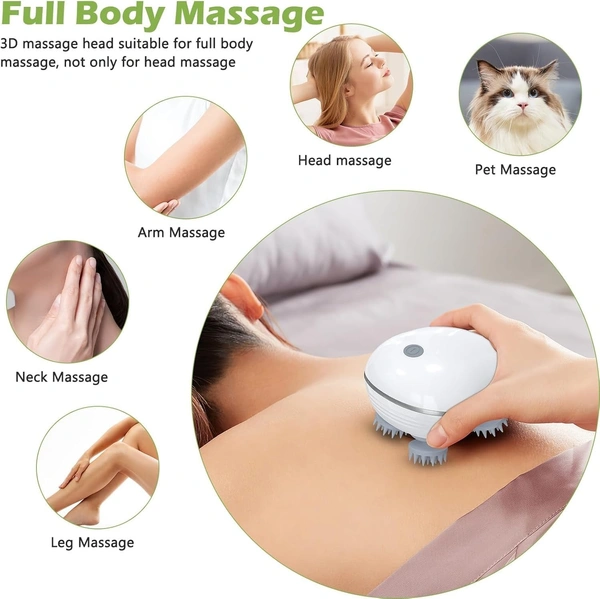 ELECTRIC SCALP MASSAGER, Scalp Massage Electric Scalp Massager – MultiColor Hair & Body Massager for Relaxation & Hair Growth(2546)