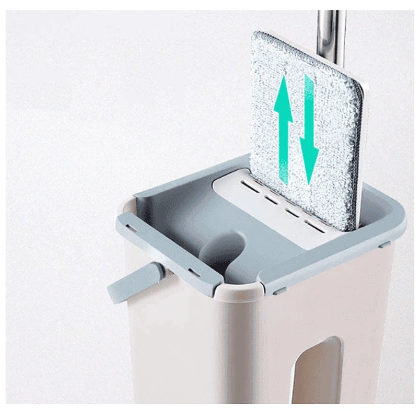 SCRATCH CLEANING MOP, Effortless Floor Cleaning with Built-In Scraper Technology  (687)