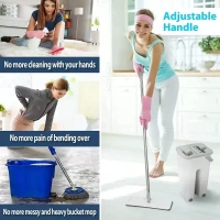 SCRATCH CLEANING MOP, Effortless Floor Cleaning with Built-In Scraper Technology  (687)