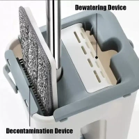 SCRATCH CLEANING MOP, Effortless Floor Cleaning with Built-In Scraper Technology  (687)