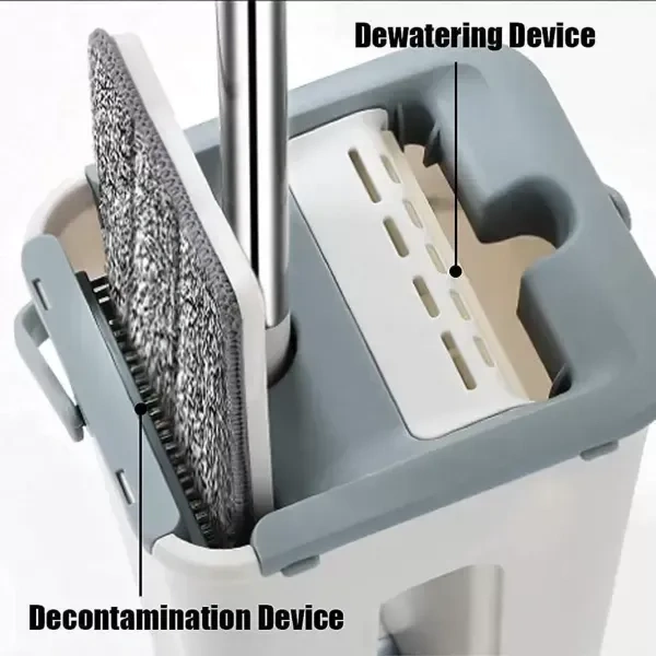 SCRATCH CLEANING MOP, Effortless Floor Cleaning with Built-In Scraper Technology  (687)