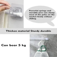 2PCS CURTAIN HOOK HOLDER, "2PCS Curtain Hook Holders – Strong & Stylish Wall-Mounted Holders" (1730)
