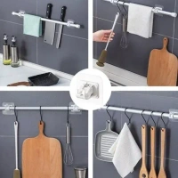 2PCS CURTAIN HOOK HOLDER, "2PCS Curtain Hook Holders – Strong & Stylish Wall-Mounted Holders" (1730)