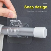 2PCS CURTAIN HOOK HOLDER, "2PCS Curtain Hook Holders – Strong & Stylish Wall-Mounted Holders" (1730)