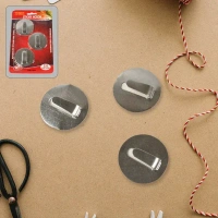 3PCS CIRCLE HOOKS, Self- Adhesive Hooks, Heavy Duty Wall Hooks Hangers Stainless Steel Waterproof Sticky Hooks for Hanging Robe Coat Towel Kitchen Bathroom    (2342)        
