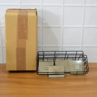 WALL STORAGE BASKET, Heavy-Duty Self-Adhesive Wall Storage Basket with Hooks – No-Drill Organizer for Kitchen, Bathroom & Home Use(2722)