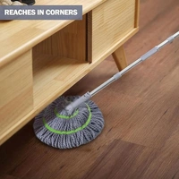TWIST MOP, Self-Wringing Twist Mop – Hands-Free Squeeze Mop with Super Absorbent Microfiber Head(2170)