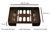 SETTOP BOX STAND, Set Top Box Stand for TV Wall Mount – Durable Black Plastic Shelf, Sturdy Setup Box Holder(142)