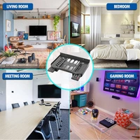 SETTOP BOX STAND, Set Top Box Stand for TV Wall Mount – Durable Black Plastic Shelf, Sturdy Setup Box Holder(142)