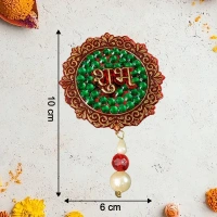2PCS SHUBH LABH, Shubh Labh Beaded Door Hanging Set of 2 | Decorative Toran for Home, Festival & Pooja(2530)