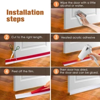SILICON DOOR STRIP l 1 meter Silicon Door Guard Strip l Self Adhesive Strip for Secure Home from Mosquito - White, Pack of 1 Roll
