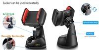 MOBILE PHONE SILICONE SUCKER,  Unifree Silicone Car Mobile Holder Mount Short Neck 360° Rotation with Ultimate Reusable Suction Cup for Car Dashboard/Car and Windshield  (601)