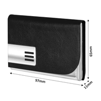 LEATHER CARD WALLET, Metal Card Holder for Men & Women | Pocket-Sized Credit, Debit & ID Card Case with Magnetic Closure(828)