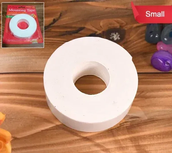 DOUBLE SIDED FOAM TAP, Small Strong Double-Sided Foam Mounting Tape – Heavy Duty Adhesive (1 Pc)(2612)