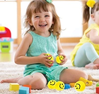 2PCS SMILY BALLS, 2 Pcs Smiley Squeeze Balls – 2 Inch Mini Stress Relief Balls for Kids & Adults | Happy Face Fidget Sensory Balls for Anxiety, Hand Exercise & Party Favors(624)