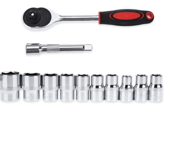 46PCS TOOL KIT, 46 in 1 Pcs Tool Kit & Screwdriver set and Socket Set Wrench Set Multi Purpose Combination Tool Case Precision Socket Set, Multicolour (2272)           - Pack of 46 Pcs
