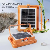 100W Solar LED Flood Light – Rechargeable Battery, Waterproof Outdoor Security Light for Farm, Garage, Camping(2627)