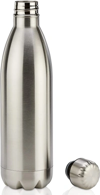 500ML HOT/COLD BOTTLE, Hot & Cold Stainless Steel Thermos Bottle – 500ml Swift Vacuum Insulated Double Wall Flask (Silver)(2442)