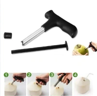 COCONUT OPENER, Stainless Steel Coconut Opener Tool / Driller with Comfortable Grip  (798)