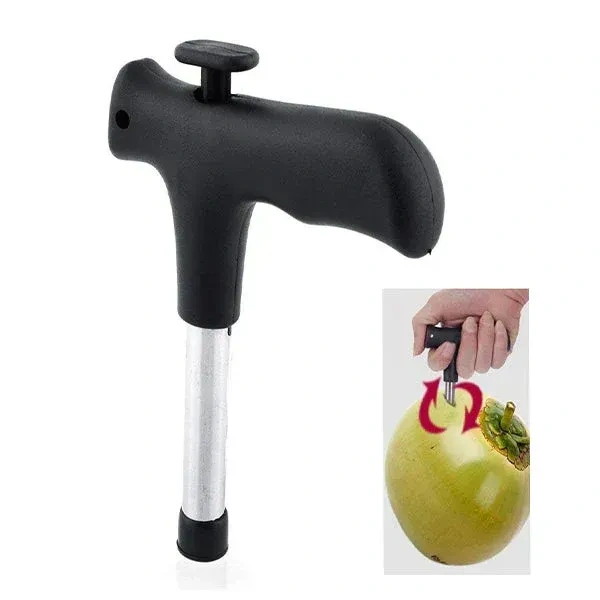COCONUT OPENER, Stainless Steel Coconut Opener Tool / Driller with Comfortable Grip  (798)