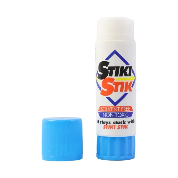 PAPER GLUE STICK, Stiki Stik 22gm Glue Stick – Non-Toxic, Solvent-Free Adhesive for Paper, Craft, School Projects & Office Use | Smooth, Clean & Strong Bonding(2755)