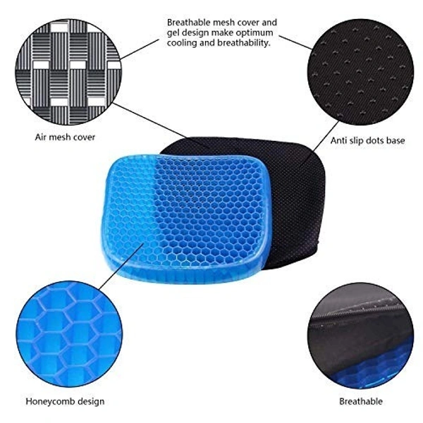 EGG SEATER, Support Cushion Gel Seat Pillow – Orthopedic Comfort Pad for Car, Office Chair, Wheelchair & Home(2545)