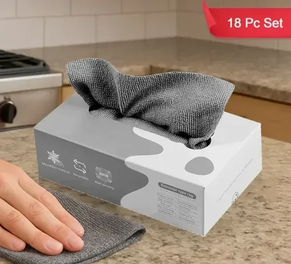 18PCS KITCHEN WIPES, Thickened Magic Wipe Home Kitchen Car Multi-Functional Cleaning Rag (18 Pc)    (2332)      