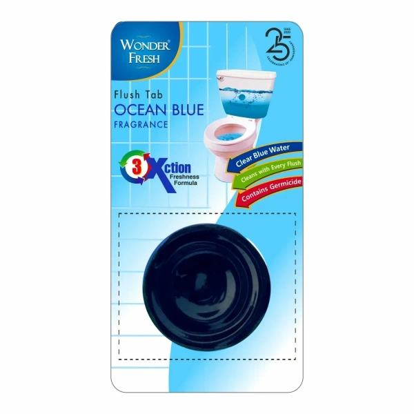 FLUSH TAB, Toilet Cleaner Flush Tab (Ocean Blue) - 50 Gram (2117)