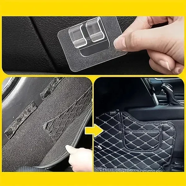 5PCS WIRE CLIP HOLDER, Transparent Self-Adhesive Wall Wire Clip Hold Pack of 5 (2430) - 