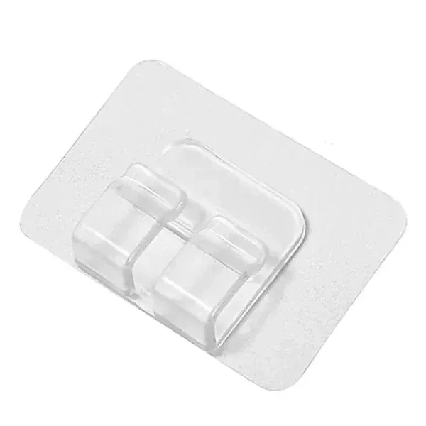 5PCS WIRE CLIP HOLDER, Transparent Self-Adhesive Wall Wire Clip Hold Pack of 5 (2430) - 