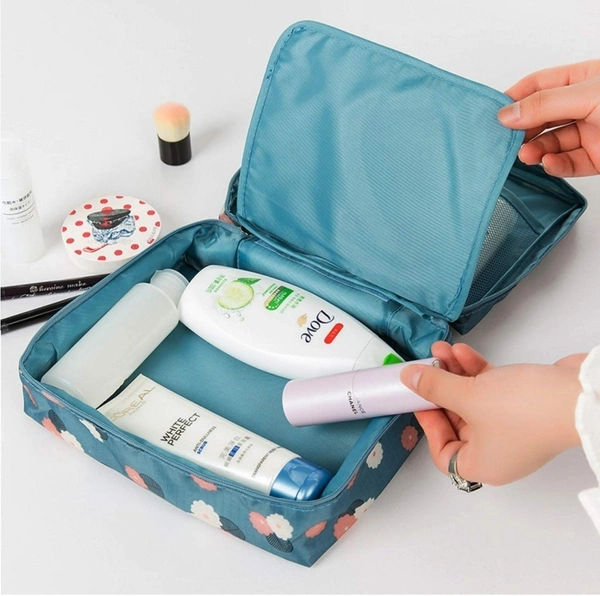 TRAVEL COSMETIC BAG, Travel Cosmetic & Toiletry Bag – Portable Organizer for Makeup & Essentials(2147)