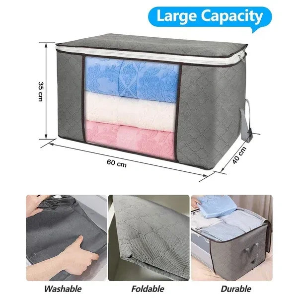 1PCS STORAGE BAG, 1PCS Travelling Storage Bag | Multi-Purpose Travel Organizer for Clothes & Essentials | Lightweight & Durable Packing and Storage Bag for All Travel Needs(676)