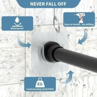 2PCS SHOWER BRACKET HOLDER, 2PCS Shower Bracket Holder – Adjustable & Easy-to-Install (1731)