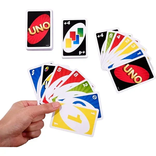 2PCS UNO CARD, UNO Card Game, Classic Family & Party Card Game for Kids and Adults (2223) - Pack of 2 Set