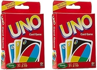 2PCS UNO CARD, UNO Card Game, Classic Family & Party Card Game for Kids and Adults (2223) - Pack of 2 Set