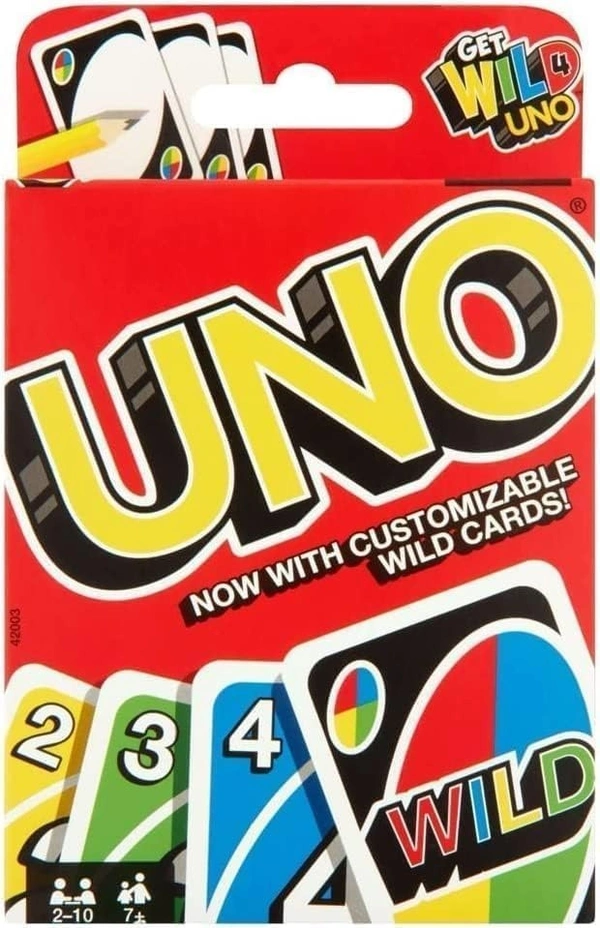 2PCS UNO CARD, UNO Card Game, Classic Family & Party Card Game for Kids and Adults (2223) - Pack of 2 Set