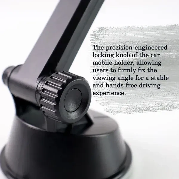 UNI. CAR MOBILE HOLDER, Universal Car Mobile Holder with Adjustable Arm | 360° Rotation Phone Mount for Dashboard & Windshield(2421)