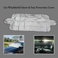 CAR WINDSHIELD SUNSHADE, Universal Car Windshield Snow & Sun Protection Cover (145×70 cm) – All-Weather Frost Guard with Anti-Scratch Material & Secure Fit(2752)