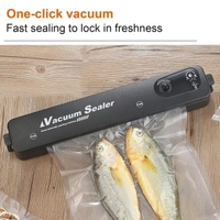 VACUUM SEALER MACHINE, Vacuum Sealer Machine with 10 Bags – Automatic Hands-Free Food Sealing & Smart Preservation (1 Set)(2030)
