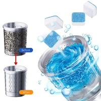 12PCS WASHING TABLET BOX, Washing Machine Cleaner Tablets – 12pcs Deep Cleaning Tablets for Front & Top Load Machines, Removes Odor & Residue(1794)