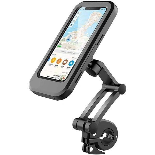 WATERPROOF STAND M3, Smart Waterproof Bike Phone Mount | 360° Rotating Mobile Holder with Sensitive Touch Screen | Handlebar Mount for Motorcycle & Bicycle (4"–7.2" Phones)(2413)