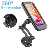 WATERPROOF STAND M3, Smart Waterproof Bike Phone Mount | 360° Rotating Mobile Holder with Sensitive Touch Screen | Handlebar Mount for Motorcycle & Bicycle (4"–7.2" Phones)(2413)