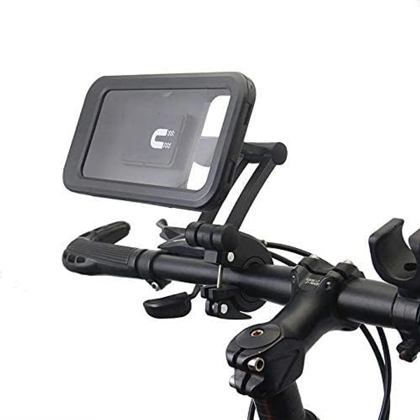 WATERPROOF STAND M3, Smart Waterproof Bike Phone Mount | 360° Rotating Mobile Holder with Sensitive Touch Screen | Handlebar Mount for Motorcycle & Bicycle (4"–7.2" Phones)(2413)