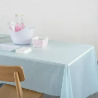 TABLE COVER 137*183 CM, Disposable Plastic Table Cover Waterproof Rectangular Tablecloth 137 × 183 cm | Easy-Clean Dining, Party & Event Table Protector for Home, Outdoor & Picnic Use(2690)