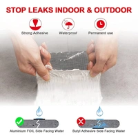 ALUMIUM FOIL TAP, Leakage Repair Waterproof Tape for Pipe Leakage Roof Water Leakage Solution Aluminium Foil Tape Waterproof Adhesive Tape Sealing Butyl Rubber Tape for Leakage (5CM*5M (Pack Of 1)    (841)