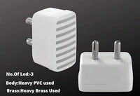 2PIN NIGHT LAMP, 0.5W Line-Type 2-Pin Plug & Play Night Lamp – Zero Watt LED Bulb for Bedroom & Living Room(2606)