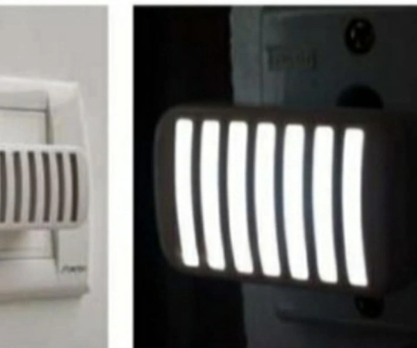 2PIN NIGHT LAMP, 0.5W Line-Type 2-Pin Plug & Play Night Lamp – Zero Watt LED Bulb for Bedroom & Living Room(2606)
