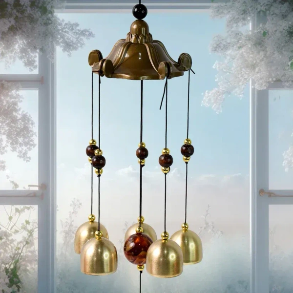 DECORATIVE WIND CHIMES TONE, Decorative Wind Bell Chimes Outdoor Hanging (1 Pc)(2159)