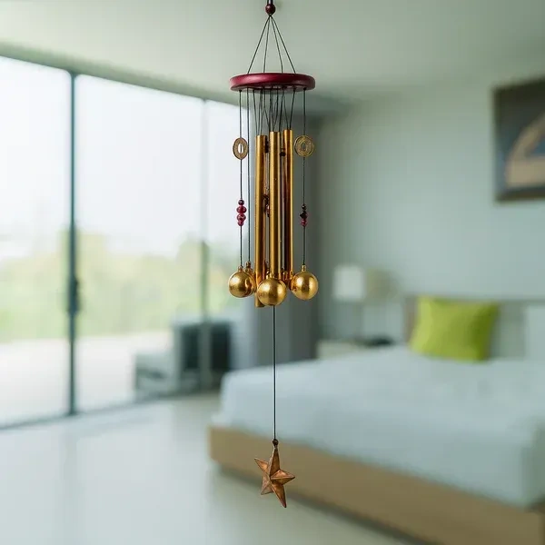 WIND CHIMES RING, Dragonfly Wind Chimes for Outdoor Hanging – Decorative Metal Wind Chime for Garden, Balcony & Patio with Soothing Tones(2492)
