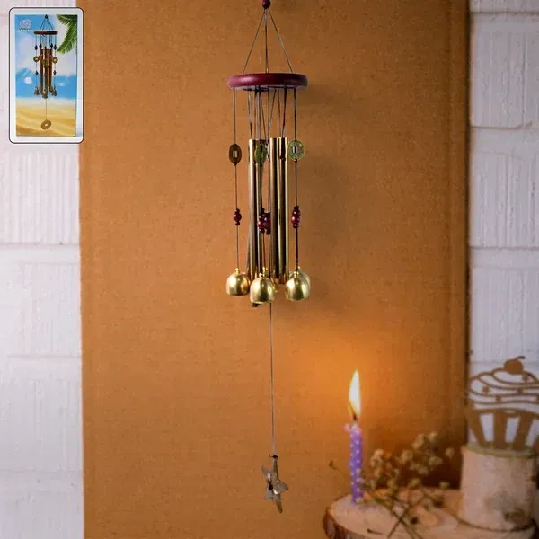 WIND CHIMES RING, Dragonfly Wind Chimes for Outdoor Hanging – Decorative Metal Wind Chime for Garden, Balcony & Patio with Soothing Tones(2492)